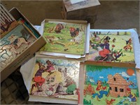 Many Vintage Puzzles -includes Uncle Wiggly
