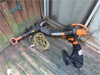 WORKS Electric Blower & (2) Electric Chain Saws