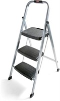 Rubbermaid Rm-3w 3-step Steel Step Ladder With
