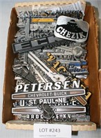 APPROX 50 AUTOMOBILE DEALERSHIP EMBLEMS