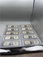 (10) $1 Silver Certificates - (8)1935 & (2) 1957