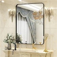 Glsland 24"x36" Bathroom Mirror For Wall Black