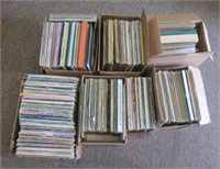 (7) Boxes of records includes Allman brothers,