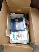 LARGE BOX OF ASSORTED DRAWING/PAINTING BOOKS