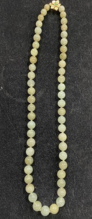 14kt Clasp Natural Stone Necklace