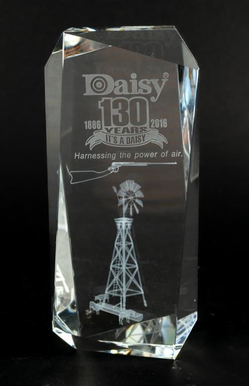 Vintage Daisy Lucite Obelisk Marking 130 Years