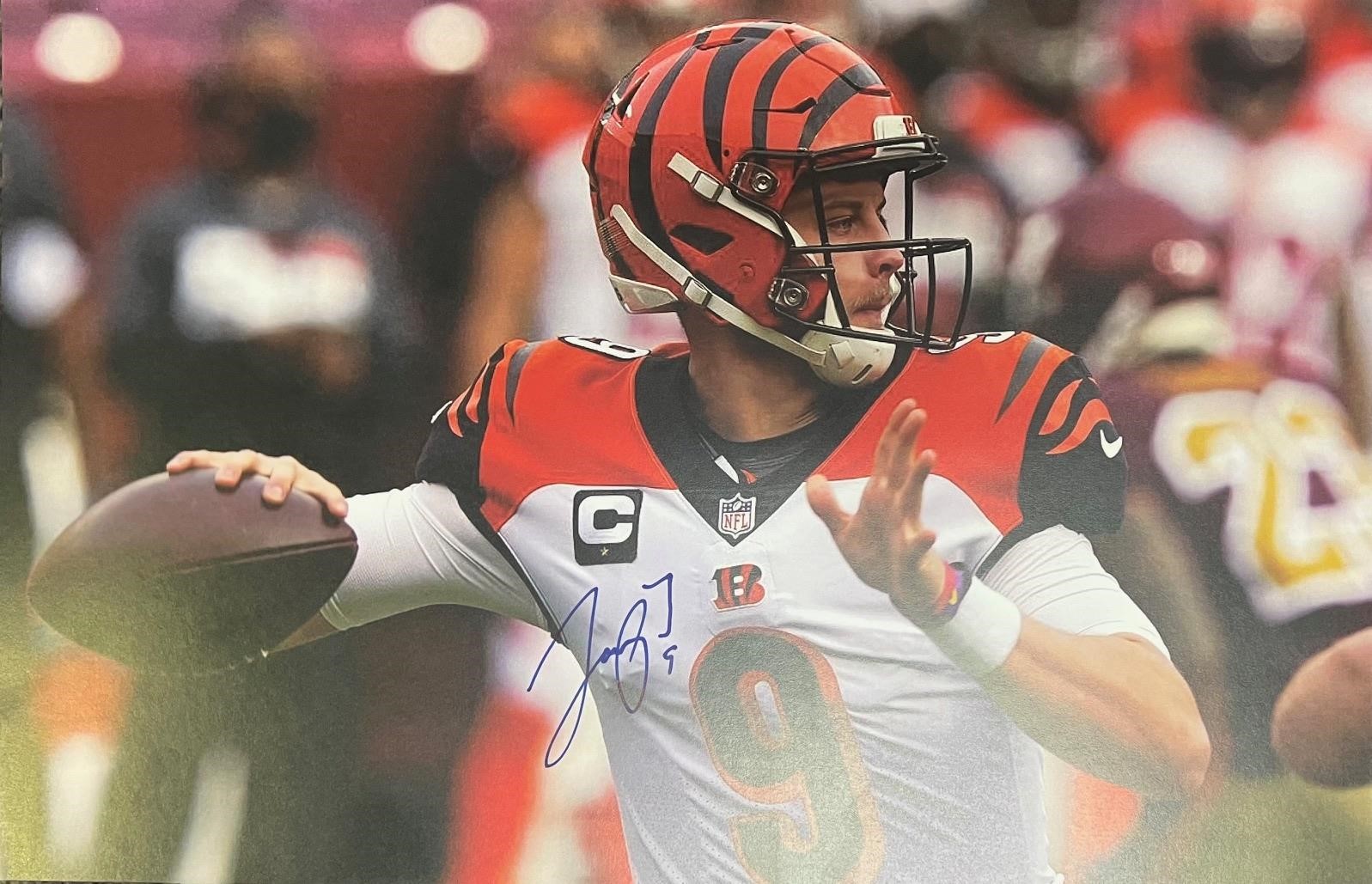 Bengals Joe Burrow Signed 11x17 with COA