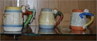 Four Vtg Mugs Made in Occupied Japan