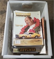 (J) Vintage Motorsports magazines assorted Years