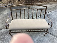 Steel Bench with cushion