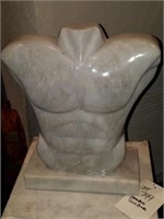 Maitland Smith Marble Statue Torso