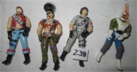 4 G I Joe Action Figures from the 80"s
