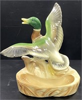 1950's Lane & Co. Mallard Duck Lamp Light Planter