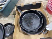 (6) Cast Iron Pans