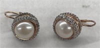 Bronze Pearl earrings