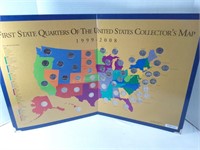 First State Quarters of the US Collector's Map
