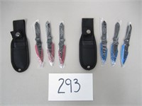 6 Throwing Knives with Sheaths