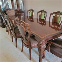 A.R.T. Old World Dining Table w/ 8 Chairs