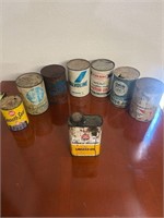 VTG LOT OF MIXED OIL CANS