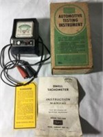 Vintage Sears Automotive Testing Instrument
