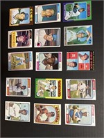 Collection of (15) 1970's Baseball Cards