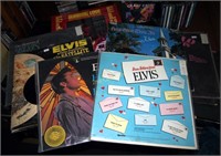 Approx 14 Elvis Presley Record Albums Stack