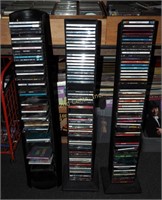 3 Full Cd Storage Towers W Approx 120 Discs