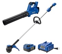 24 volt Cordless trimmer & leaf blower w/bat &