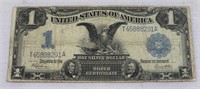 1899 black eagle silver certificate $1 bill