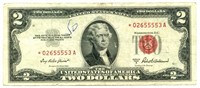 1953-A $2 Red Seal Legal Tender U.S. Note "Star