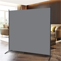 Room Divider Privacy Screen, 71'x72'H, Grey