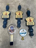Capital Brewery and other beer tap handles