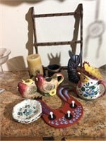 Chickens and spoon holder rack