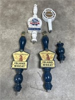 Capital Brewery and other beer tap handles