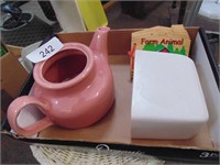 Planter (Marked USA), Tea Pot (No Lid) &