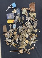 Cool Lot of Vintage Keys and Key Chains