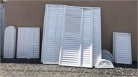 16 Large & Small White Plantation Shutters WBA