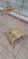 Vintage Child's rocking chair with stencil - local