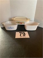 Assortment of Corning Ware Bowls (3 Pieces)