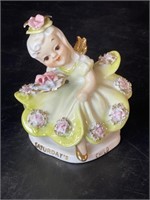 4” Lefton Saturday's Child Angel Figurine