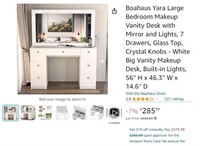 G1065 Boahaus Yara Large Makeup Vanity Desk