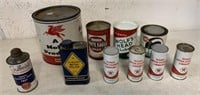 10 mostly  automotive related product cans