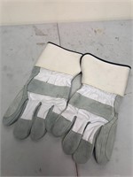 Large Heavy Duty Leather Work Gloves