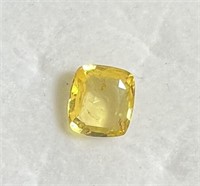 Natural Cushion Yellow Sapphire 3.92 Cts