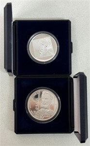 (2) PRESIDENTIAL CASED COINS