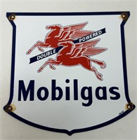 ANTIQUE PORCELAIN MOBILGAS SIGN