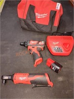 Milwaukee M12 Screwdriver & 3/8" Ratchet Kit