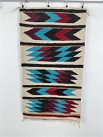 Navajo Indian Saddle Blanket Rug