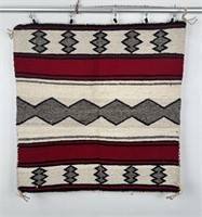Navajo Indian Saddle Blanket Rug Ganado