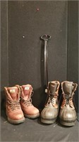 Boots (Size 9) & Shoe Horn